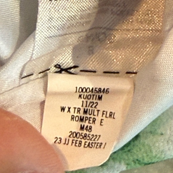 Girls JANIE & JACK The Emma smocked floral chiffon romper- Size 8. - Picture 12 of 12